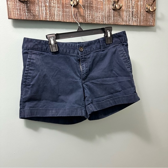 Banana Republic | City Chino Shorts | Size 4P Navy Blue - Picture 5 of 11